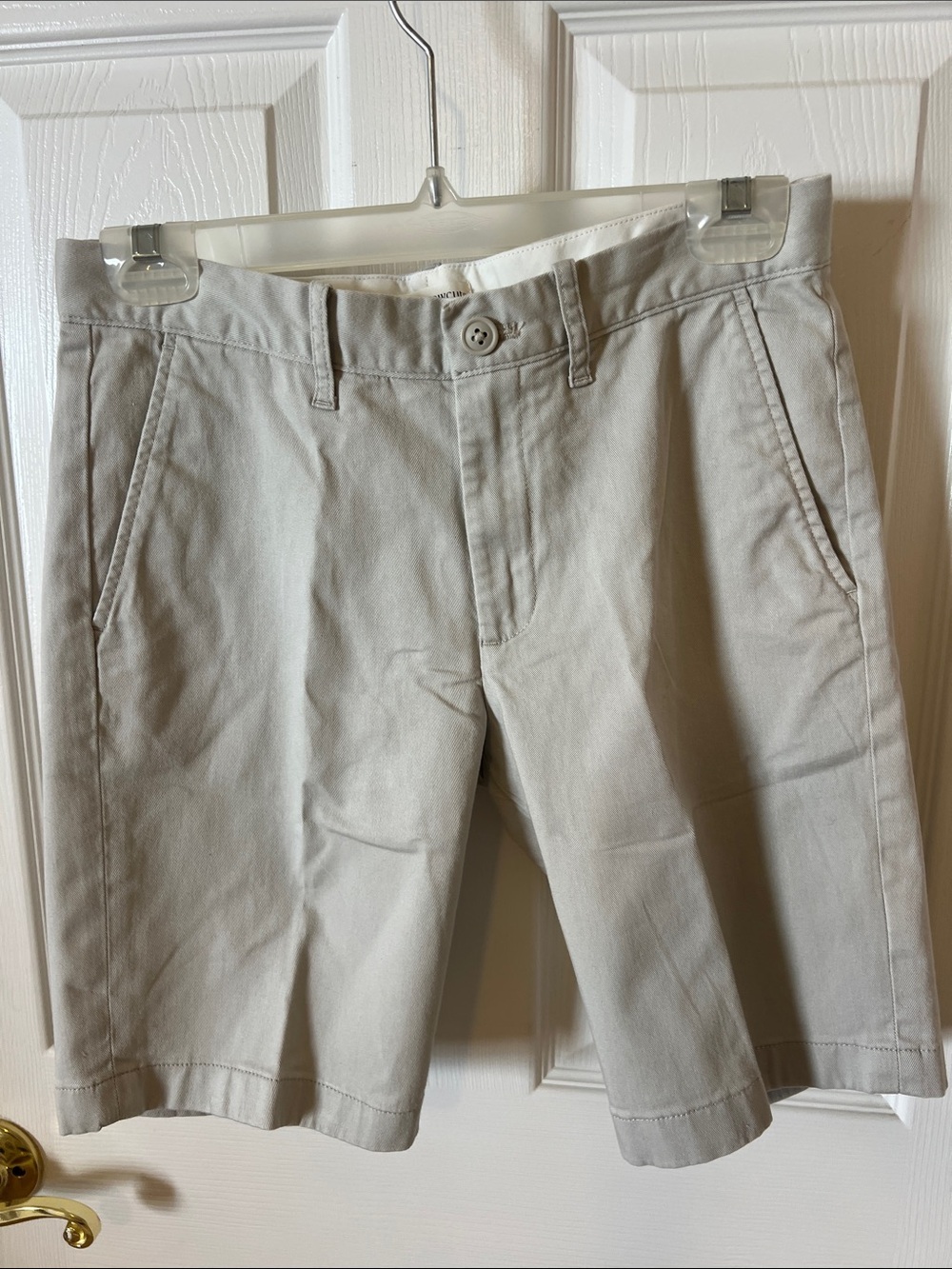 Crewcuts Boys Sz 14 Flat-Front Chino Shorts - neutral Stone tone